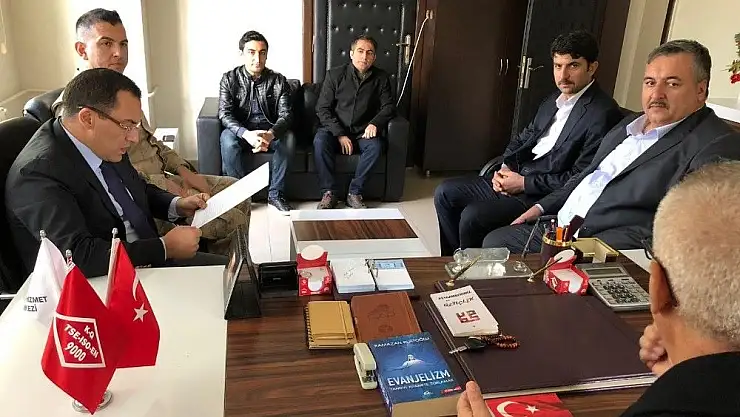 'Kaymakam Kaya Müdür Erşahin ile bir araya geldi'