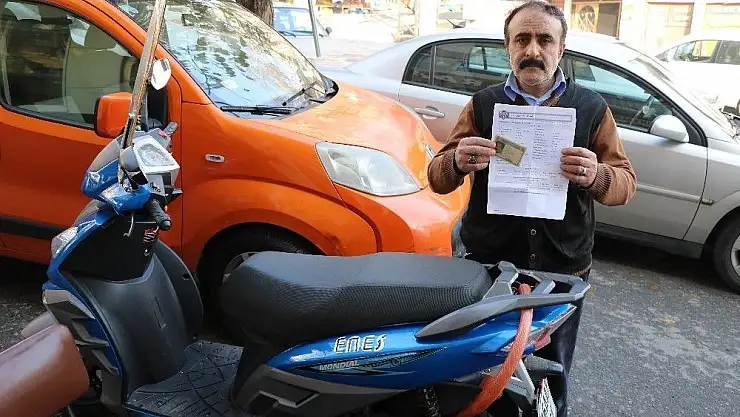 'Önce motosikleti sonra cezası geldi'