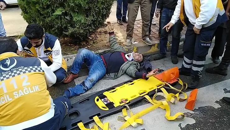 'Otomobilin çarptığı yaya yaralandı'