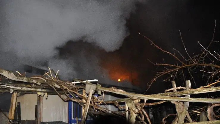 'Arguvan´da ev yangını korkuttu'