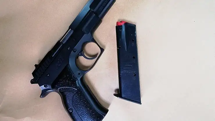 'Seri numarası silinmiş tabanca çıktı'