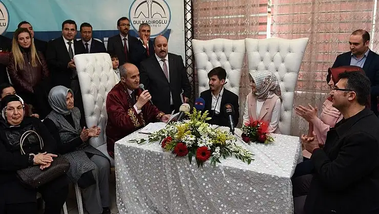 'Dulkadiroğlu´nda 2018´inci çift dünya evine girdi'