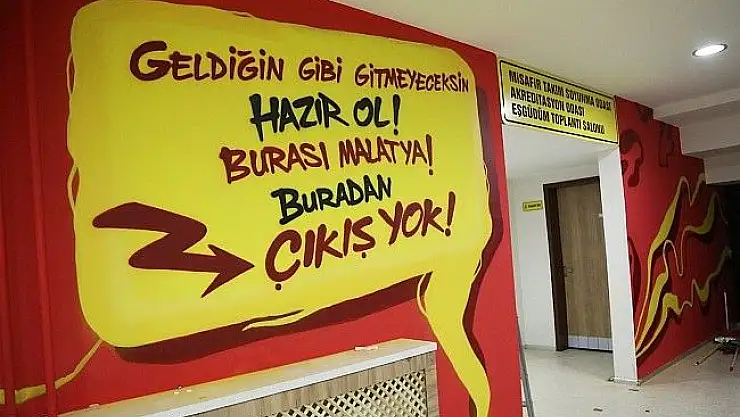 'Yeni Malatya Stadyumu´nun koridorlarına sanatçı eli değdi'