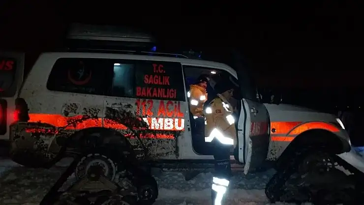 'Hasta çocuğun imdadına paletli ambulans yetişti'