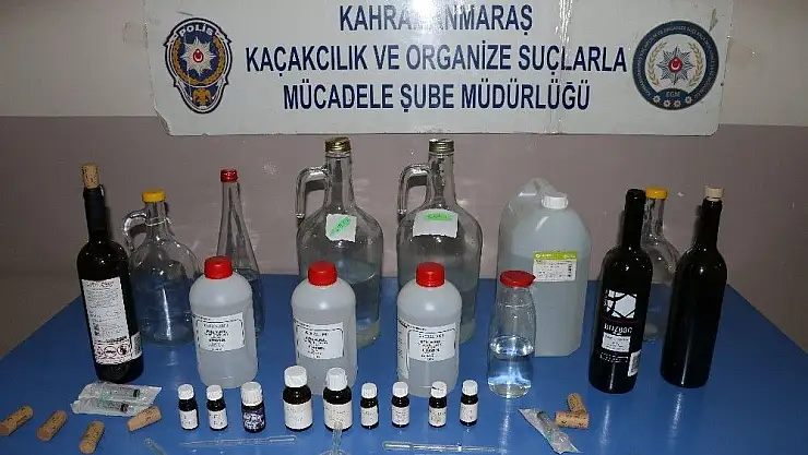 'Kahramanmaraş´ta sahte içki operasyonu'