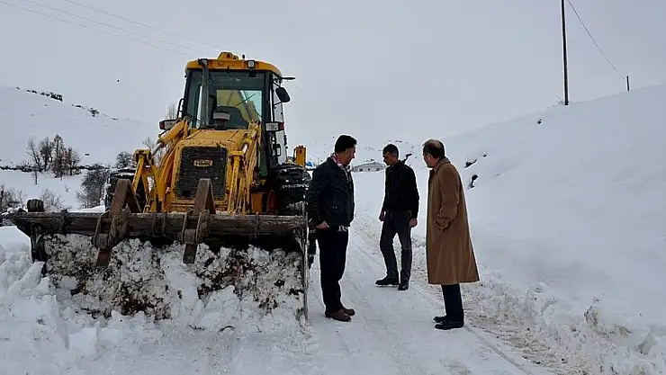 'Arguvan´da karla mücadele devam ediyor'