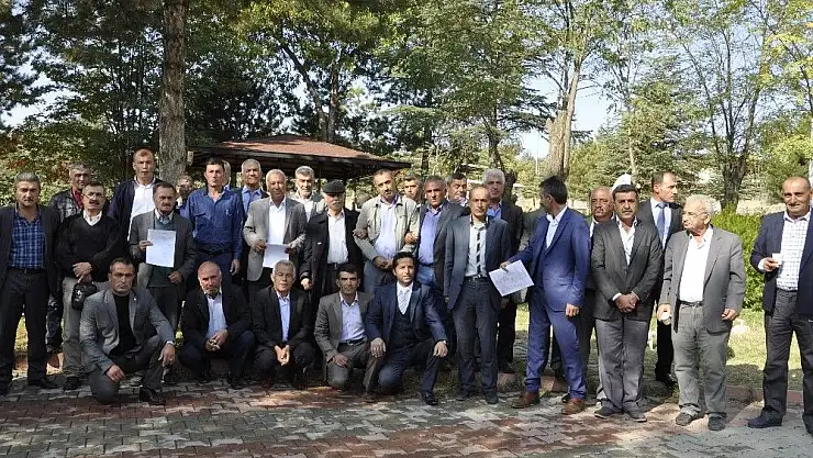 'Muhtarlardan Kaymakam Şahin´e teşekkür'