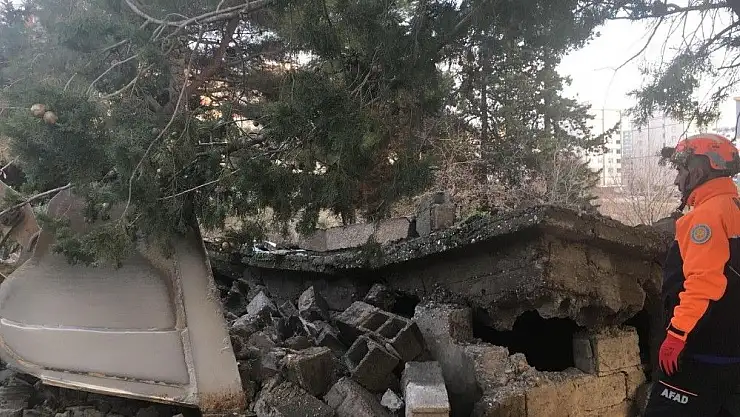 'Kahramanmaraş´ta metruk bina çöktü'