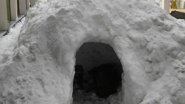 'Kahramanmaraş´ta `Eskimo´ evinde çay keyfi'