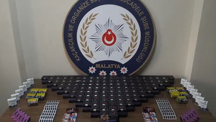 'Malatya´da kaçak ilaç ile cep telefonu ele geçirildi'