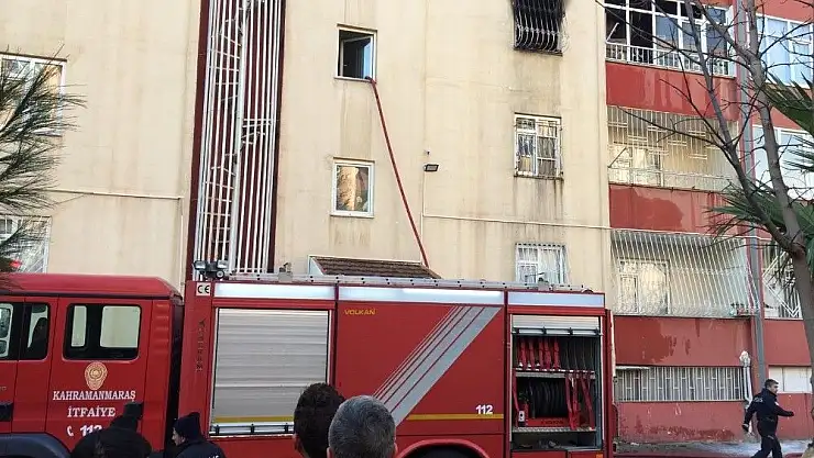 'Kahramanmaraş´ta yangında dumandan etkilenen 5 kişi hastaneye kaldırıldı'