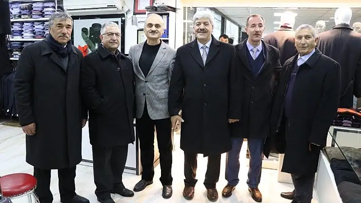 'Ekinci, kapalı çarşı esnaflarını ziyaret etti'
