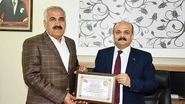 'Kahta kooperatifine teşekkür belgesi'
