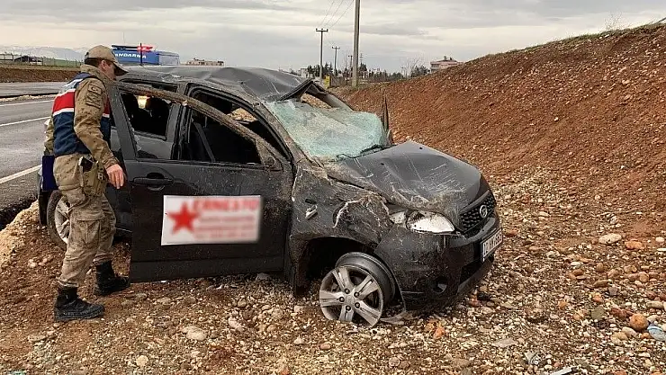 'Adıyaman´da otomobil takla attı: 8 yaralı'