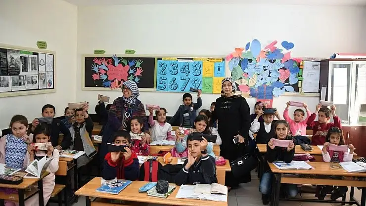 'ADYÜ Gönüllülerinden köy okullarına yardım'