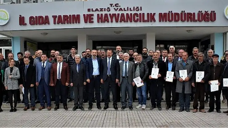 'Elazığ´da ''İyi Tarım Uygulaması'' 33 üretici sertifika aldı'