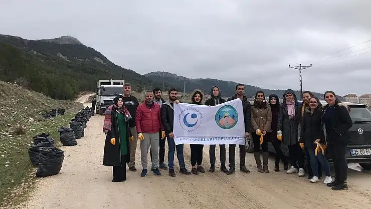 'ADYÜ Doğa Kulübü öğrencilerinden çevre duyarlılığı'