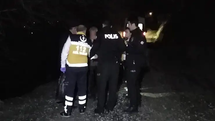 'Dere yatağına yuvarlanan adamın yardımına ekipler koştu'