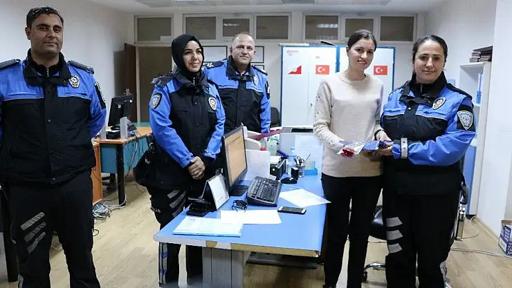 'Kadın polislere meslektaşlarından sürpriz'