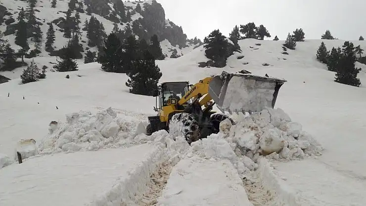 'Kahramanmaraş´ta karla mücadele'