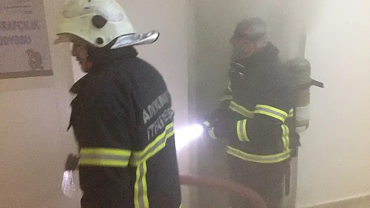 'Okulda yangın paniği'