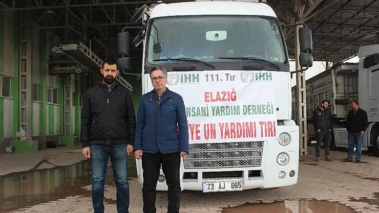 'Elazığ´dan Suriye´ye bir tır un gönderildi'
