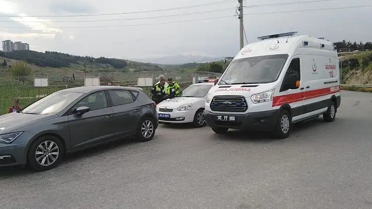 'Yolcu otobüsü ile otomobil çarpıştı, 1 yaralı'