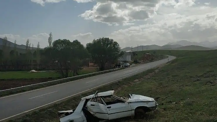 'Kontrolden çıkan otomobil takla attı: 1 yaralı'