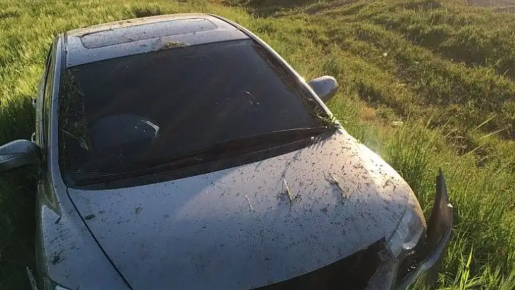 'Adıyaman´da otomobil tarlaya yuvarlandı, 1 yaralı'