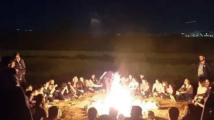 'Öğrencilerin kamp keyfi'