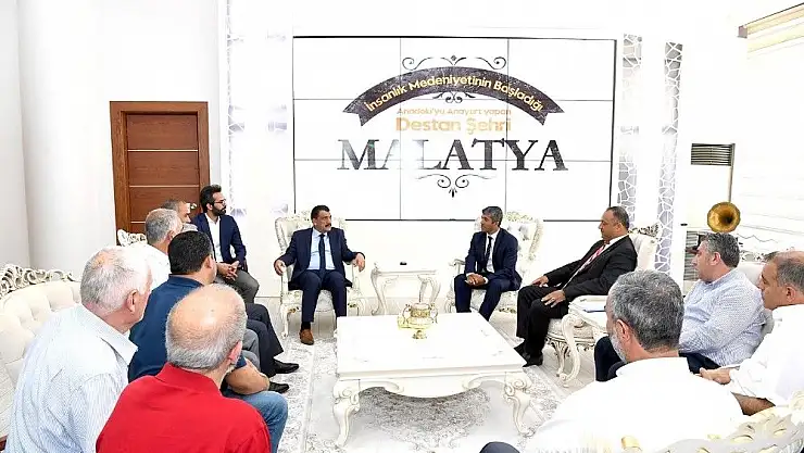 'Minibüsçü esnaflarından Başkan Gürkan´a ziyaret'