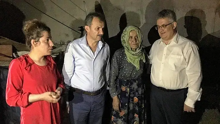 'Evi yanan kadına devlet sahip çıktı'