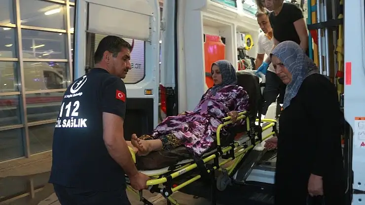 'Elektrik akımına kapılan kadın yaralandı'