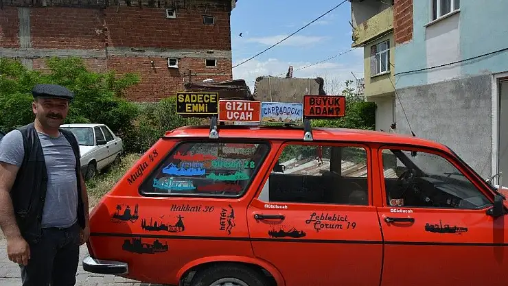 'Müzeye dönüştürdüğü otomobili ile 60 il ve 300 ilçe gezdi'