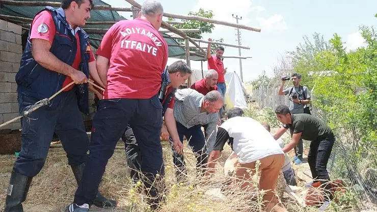 'Kuyuya düşme olayına giden ekipler doğum vakasıyla karşılaştı'