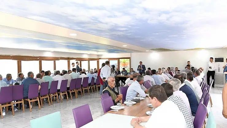 'Başkan Gürkan muhtarlarla bir araya geldi'