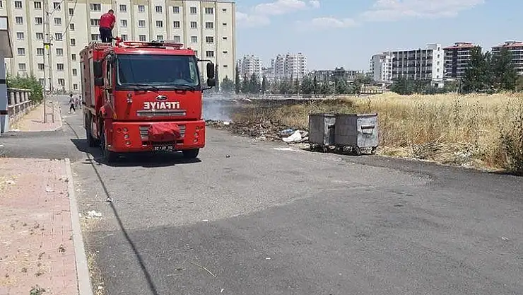 'Çıkan anız yangını itfaiye söndürdü'