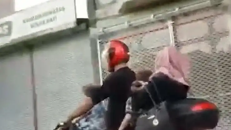 'Motosiklete 5 kişi bindiler'