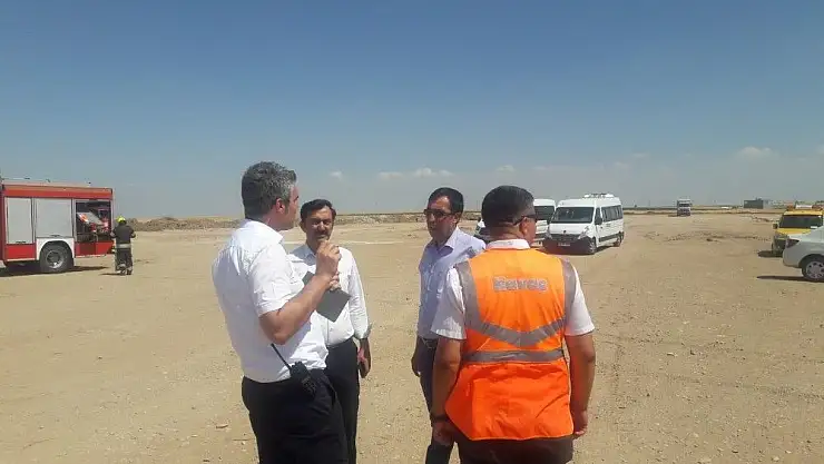 'Adıyaman´da uçak kazası tatbikatı'