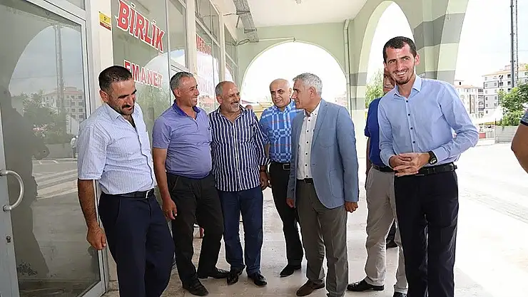 'Başkan Güder doğu garajı esnafları ile bir araya geldi'