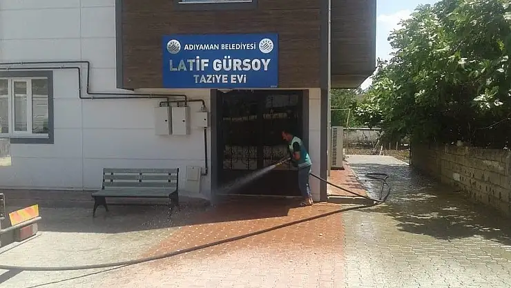 'Taziye evlerinde çevre temizliği'