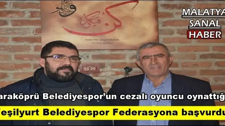 Yeşilyurt Belediyespor Federasyona başvurdu