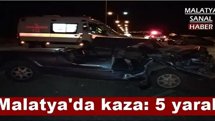 Malatya'da kaza: 5 yaralı