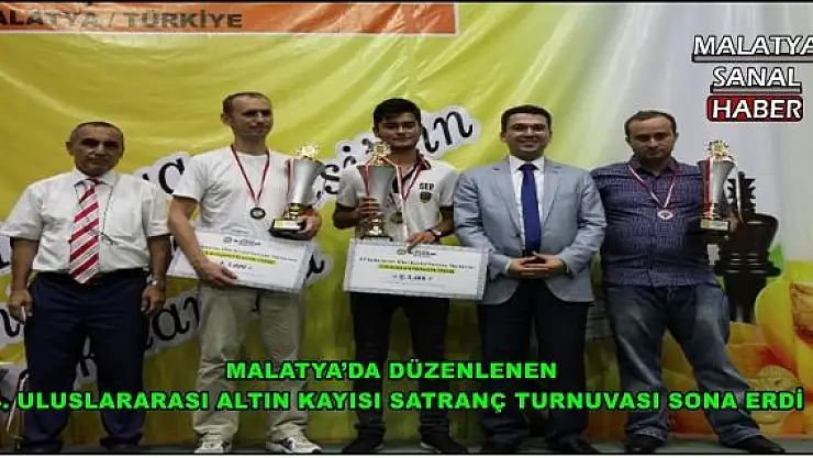 Malatya'da Turnuvada dereceye giren sporculara toplam 44 bin TL ödül verildi