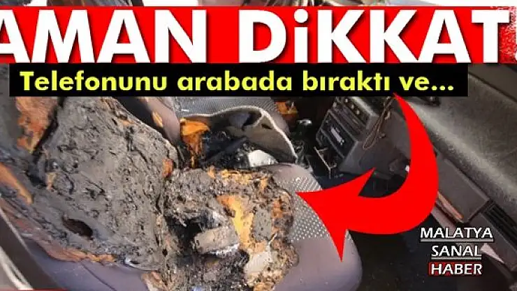 Telefonu arabada bıraktı ve...