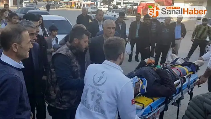 3. kattan düşen işçi yaralandı
