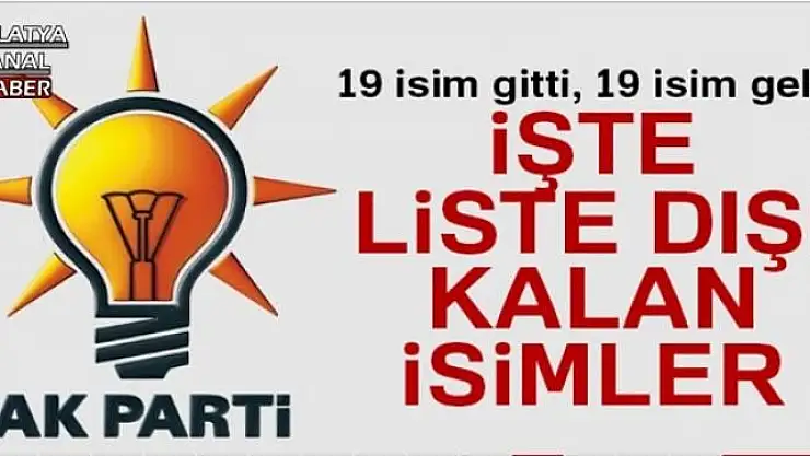 İşte AK Parti MKYK'da liste dışı kalan isimler