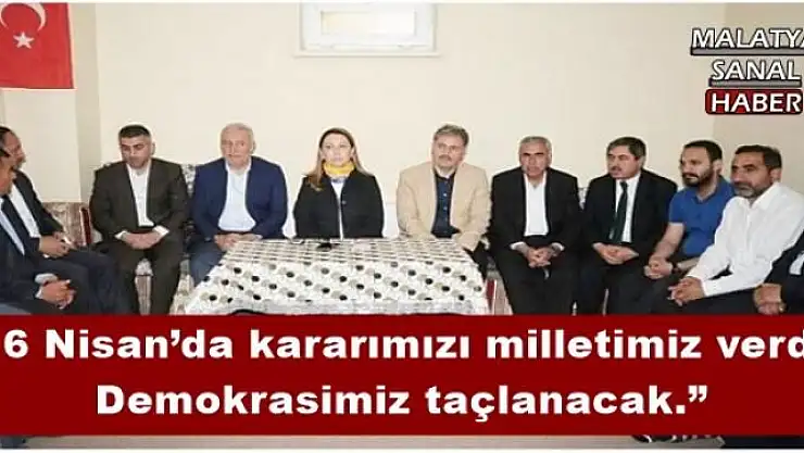 '16 Nisan´da kararımızı milletimiz verdi Demokrasimiz taçlanacak. '''