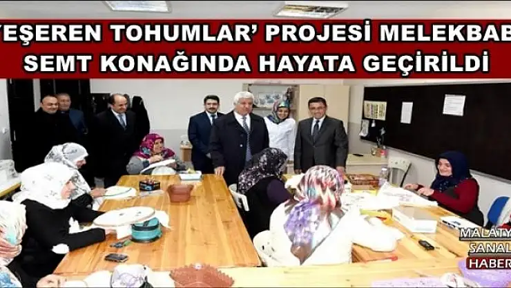 `YEŞEREN TOHUMLAR´ PROJESİ MELEKBABA  SEMT KONAĞINDA HAYATA GEÇİRİLDİ