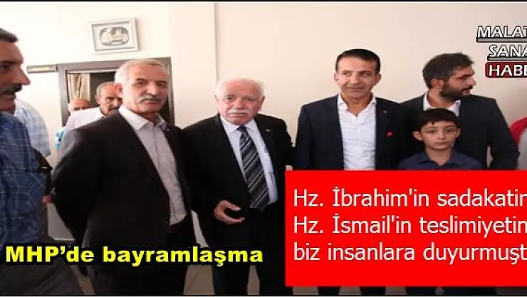  MHP Malatya'da  bayramlaşma